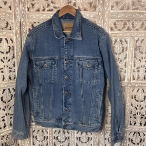 Vintage 90s The Rosie O'Donnell Show Jean Jacket Denim Embroidered Patch SIZE S